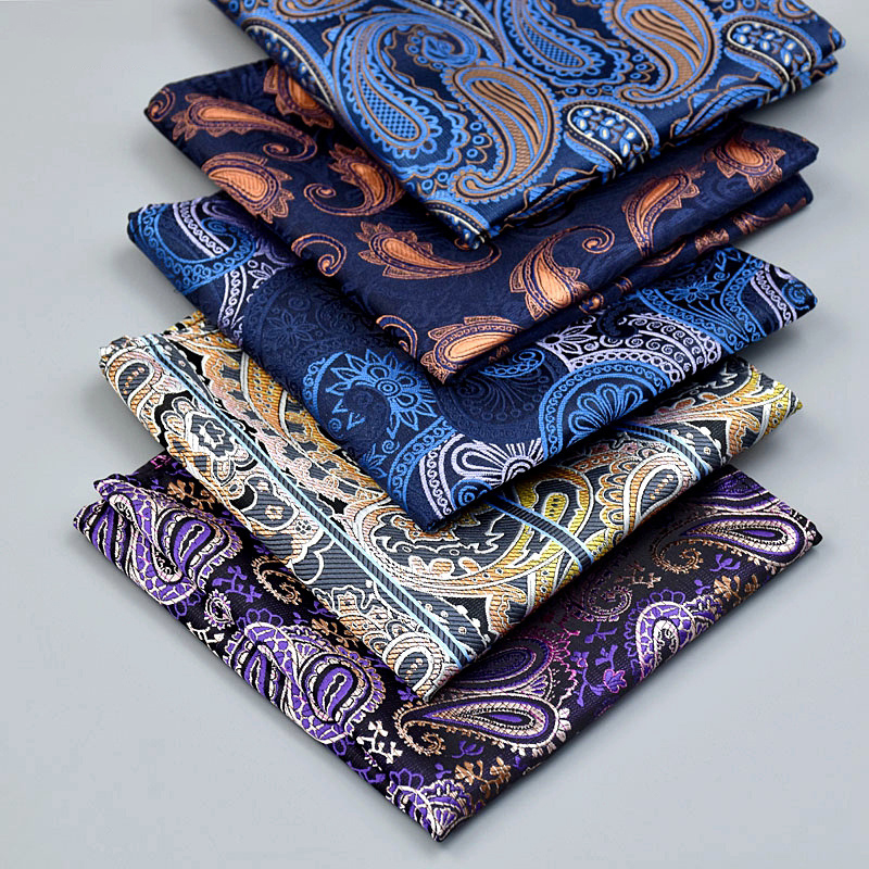 Solid Color Men's Handkerchief Cotton Pocket Square Scarf for Professional Appearance