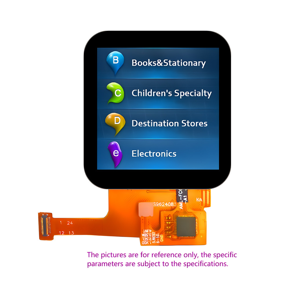 1.54 Inch 320x320 Square TFT Display Capacitive Touchscreen MIPI Interface