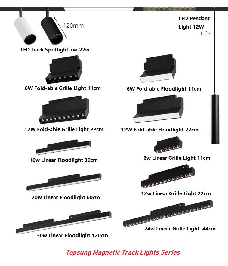 Commercial adjustable beam angle shop rail system zoomable linear rail track spotlight fixture led magnetic track light