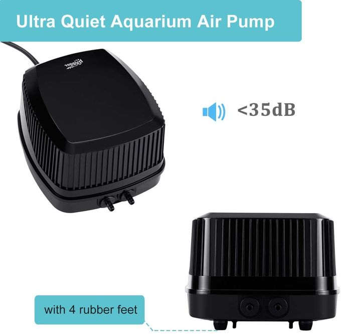 16L/ Min 10W Aquarium Air Pump Quiet Oxygen Air Aerator Pump 600 Gallon