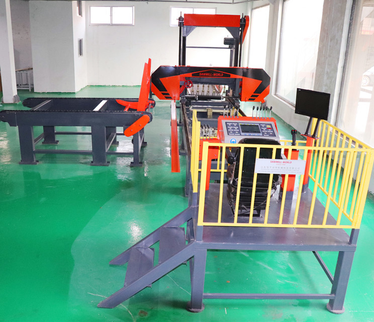 Automatic Hydraulic Wood Band Sawmill, Hydraulic automation Log Bandsaw Mill Machine