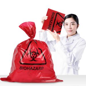 China Large Thick 0.02mm 0.1mm Biohazard Plastic Bags For Hospital Waste wholesale