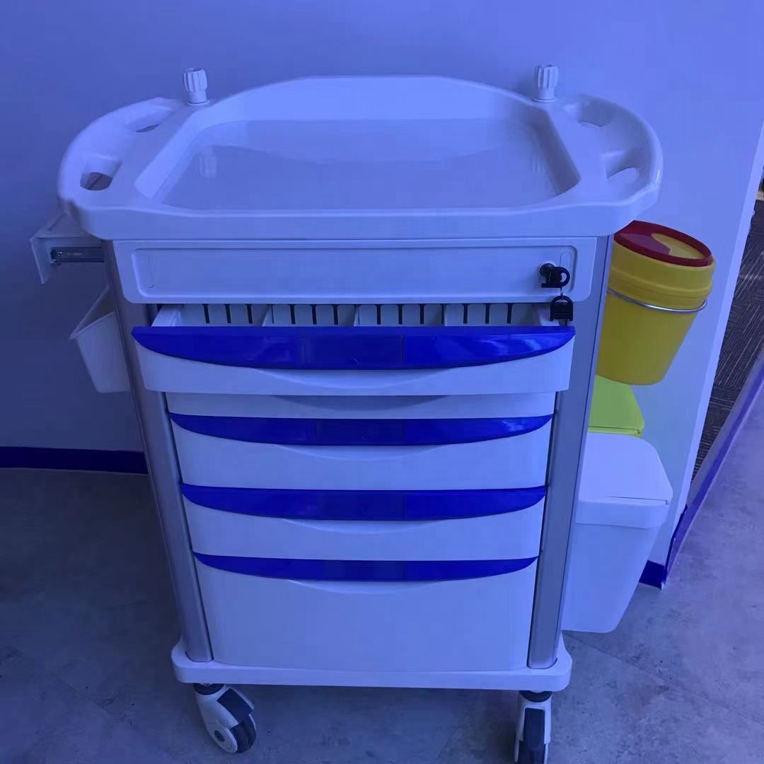 33in Crash Cart Emergency Medical Equipment Trolley Nursing ISO9001