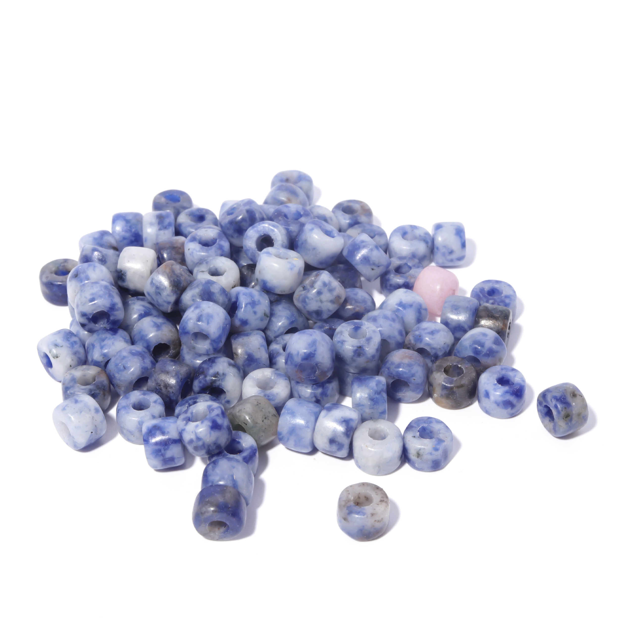 100 Colors Gemstone Forte Beads 6*8mm*2.0 Holes DIY Patterns With Rope