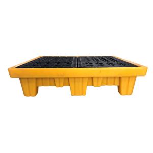 China Low Profile Plastic Spill Pallets 4 Drum Bunded Spill Pallet wholesale