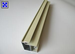 China Russia Design Cream Color Aluminium Wardrobe Door Frame Powder Coating wholesale