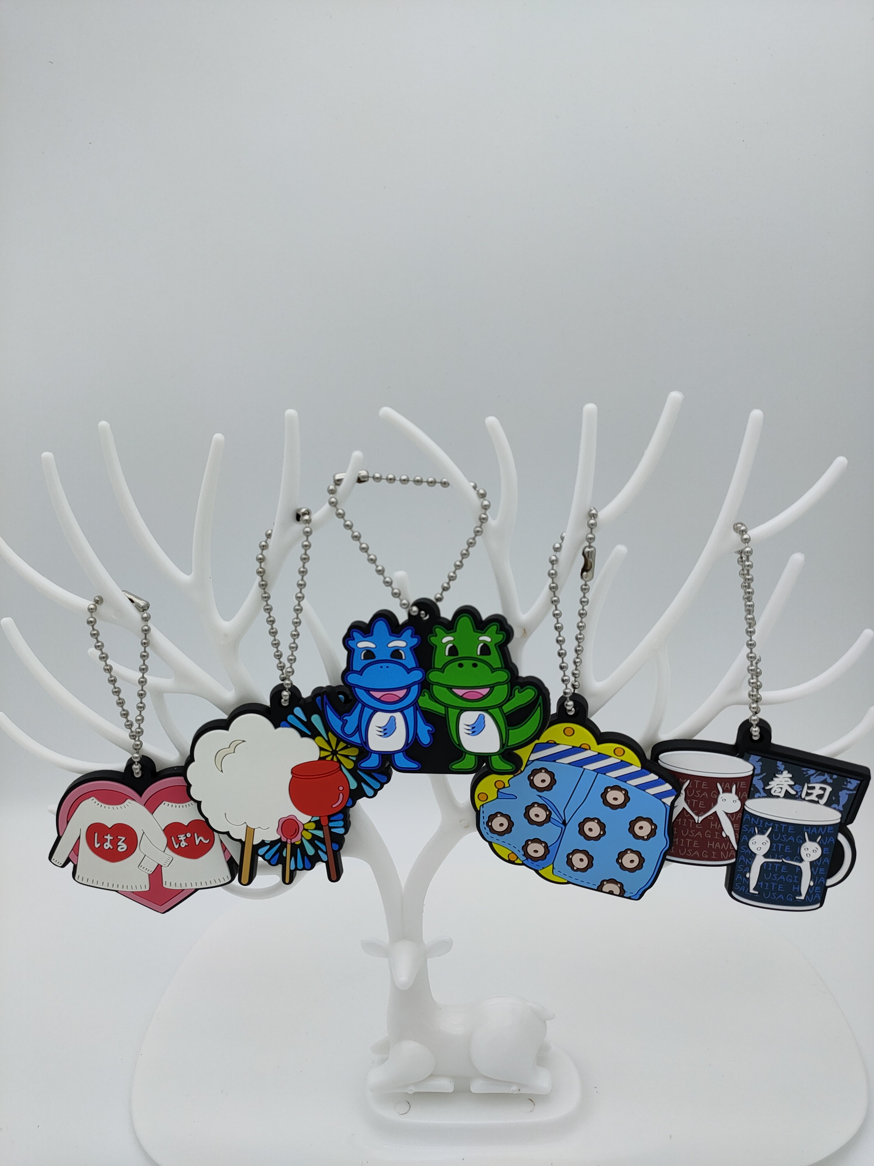Wave Chain Custom Soft Pvc Keychain 2D Design Cartoon Design