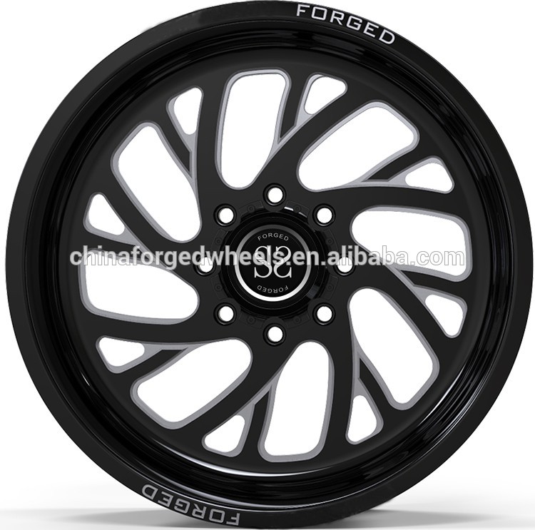 Gloss Black Machined Customized 4x4 Wheels/ 20X12 ET -44 4x4 Off Road Rims