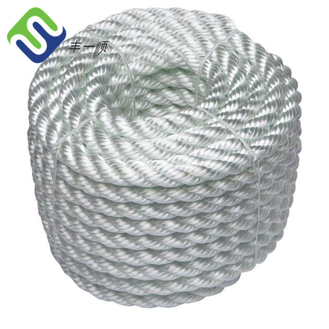 Twist 3 Strand Nylon Rope Diameter 6mm 8mm 10mm Marine Ropes