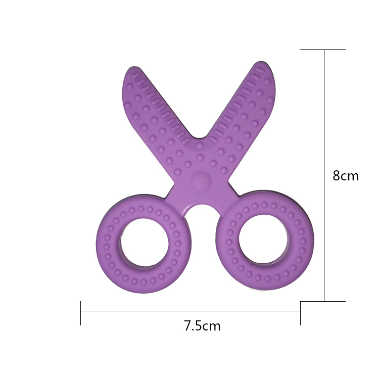 5 Piece Non Toxic Baby Teether Silicone BPA Free Customized Color