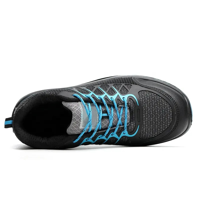 Industrial Comfortable Safety Shoes Breathable Lightweight Outdoor Shoes Black