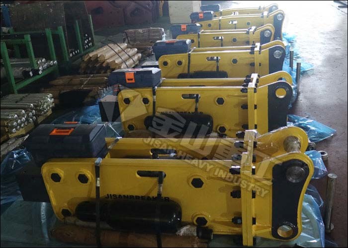 3/4 Inch Hose Hydraulic Hammer Breaker Kobelco SK100 Mounted High impact Force