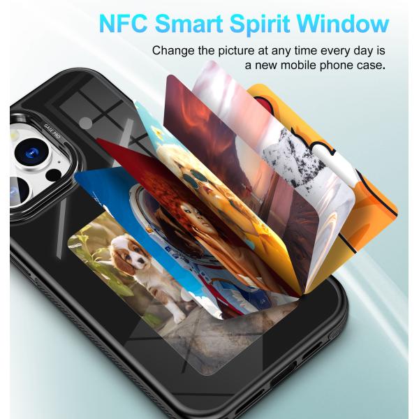 IPhone 16 Mobile Phone Case Metal Magnetic IPhone 17 Mobile Phone Case DIY Color Display Mirror Suitable For Apple Mobile Phone Protective Cover NFC