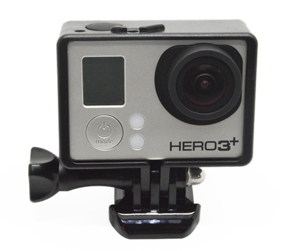 Go Pro Accessories Portable Standard Frame Mount With Button For GoPro Hero 4 3+ 3 Action Camera Mounting Hardware