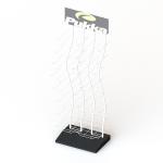 Multiple Layer Spiral Shape Baseball Cap Metal Wire Display Rack