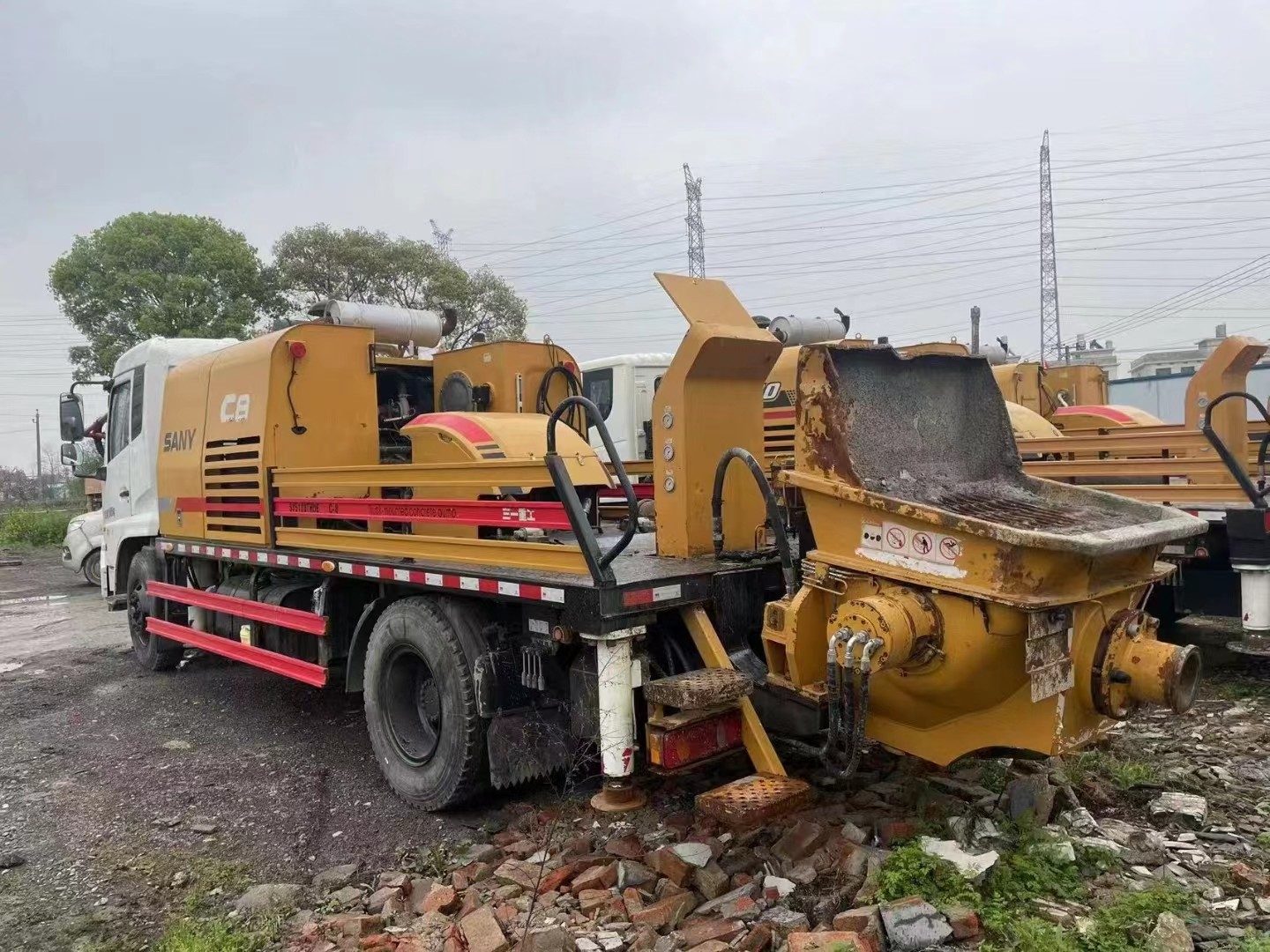 Shacman Used Truck Mounted Concrete Line Pump Wet Shotcrete Type
