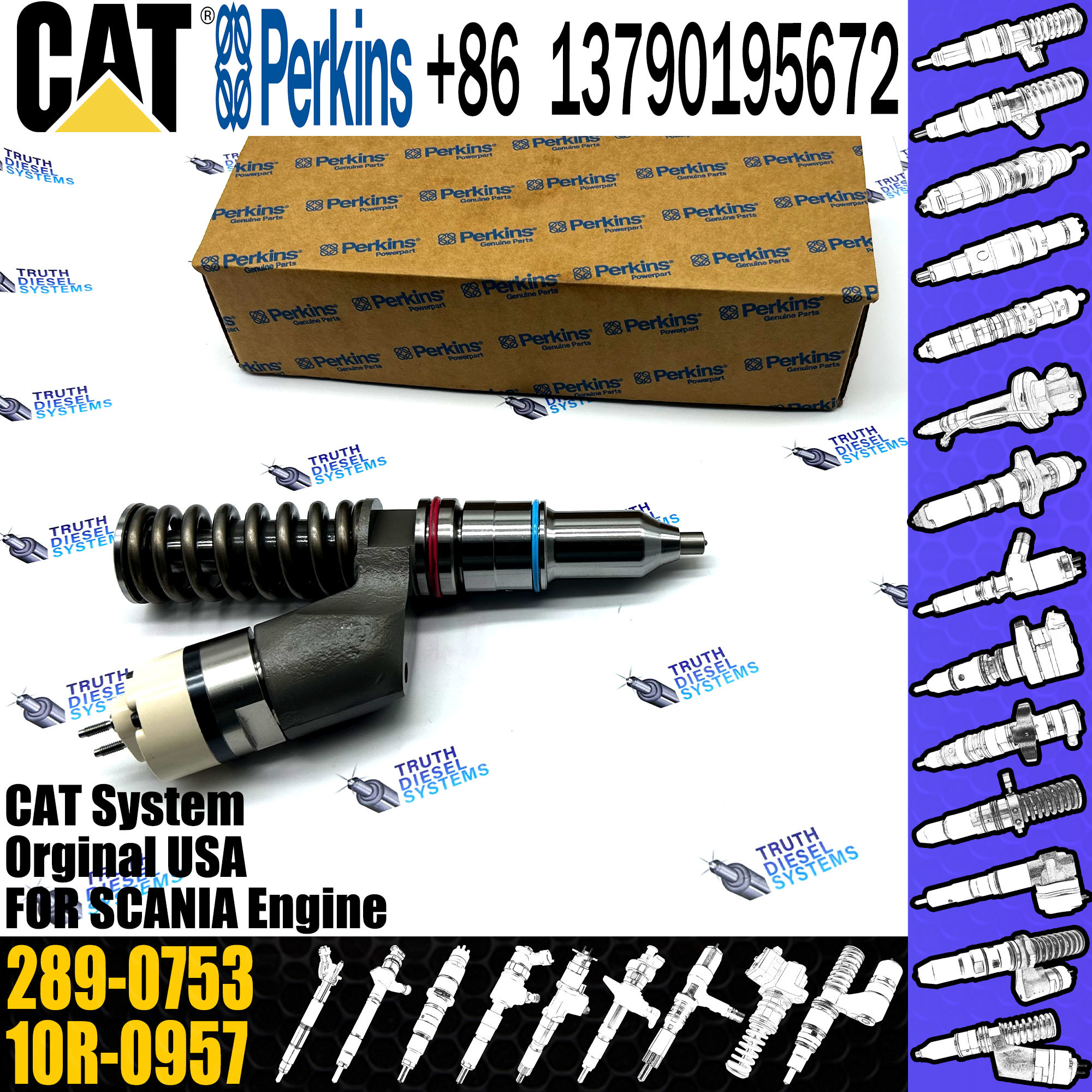 C15 C18 engine fuel injector 289-0753 291-5911 294-3500 20R-1308 20R-2285