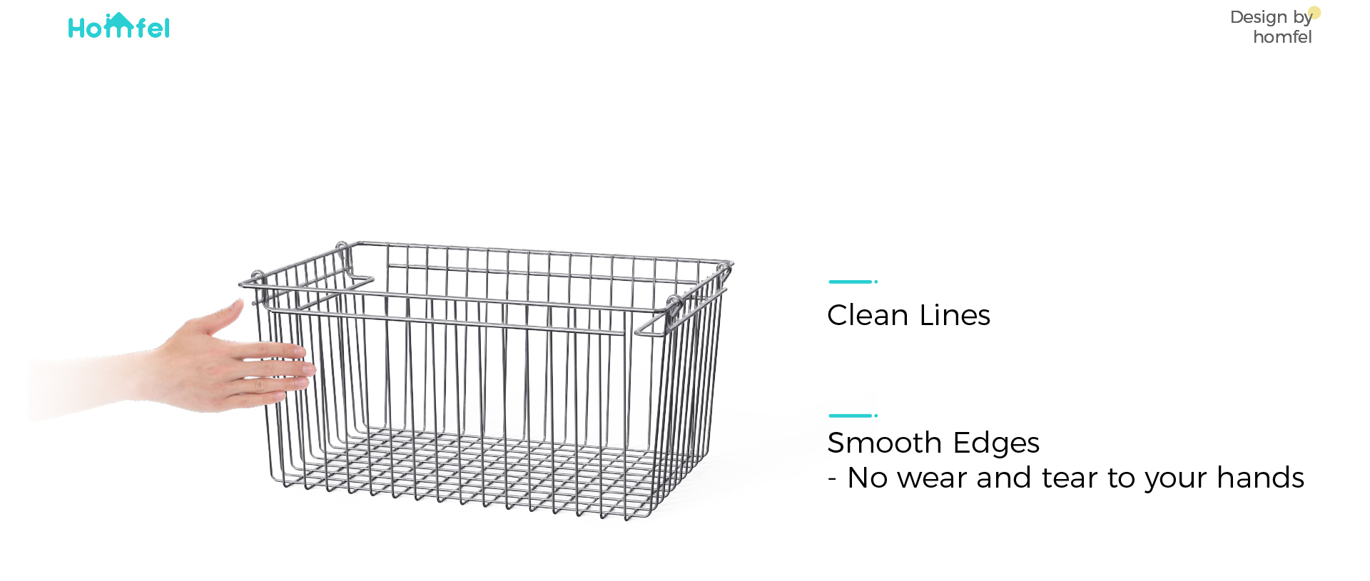 Metal Wire Basket Household Bedroom Organizer For Neatening / Storage