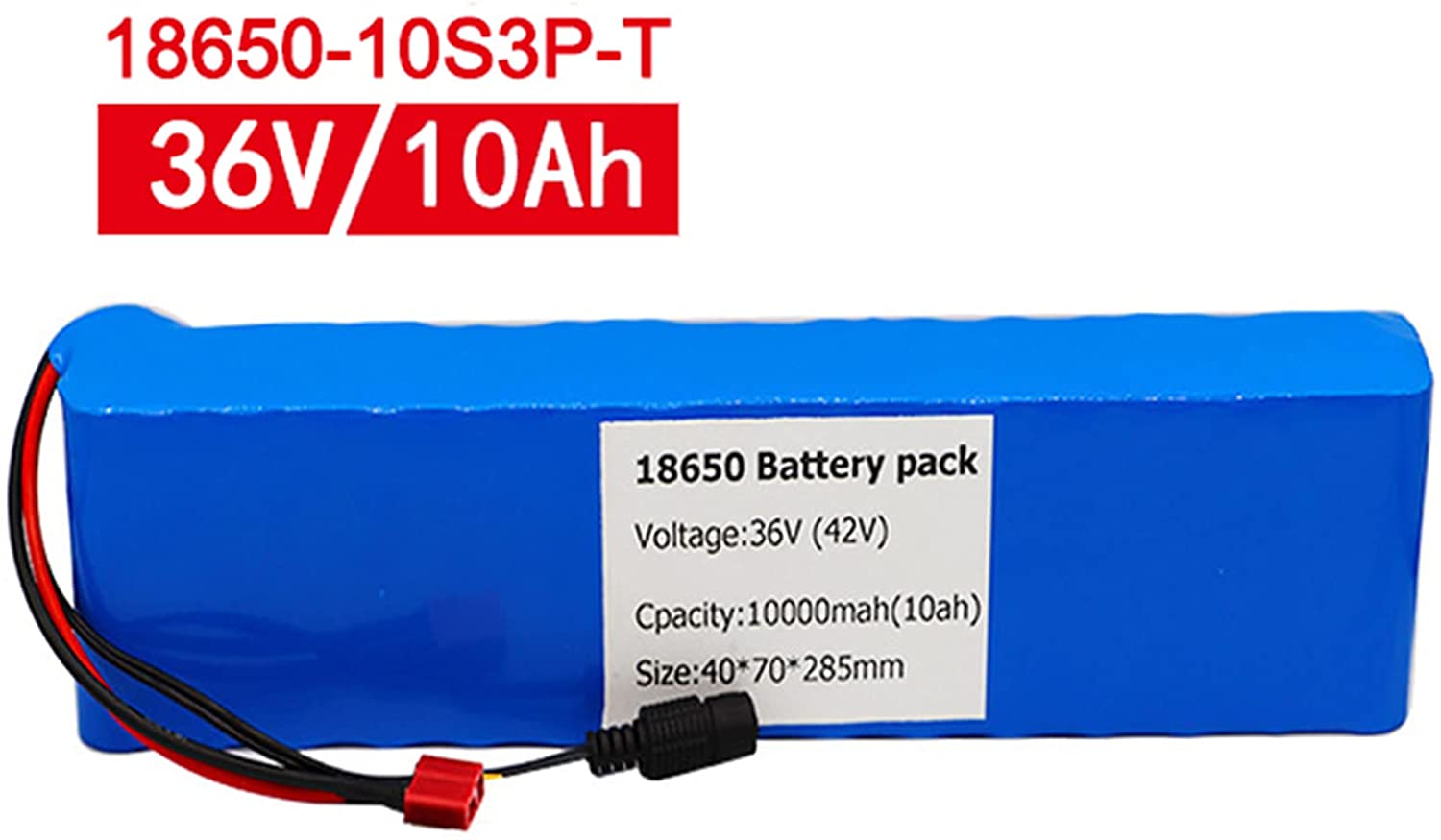 1.5kg Vehicle Lithium Battery 18650 36v 10ah Lithium Ion Battery Pack MSDS