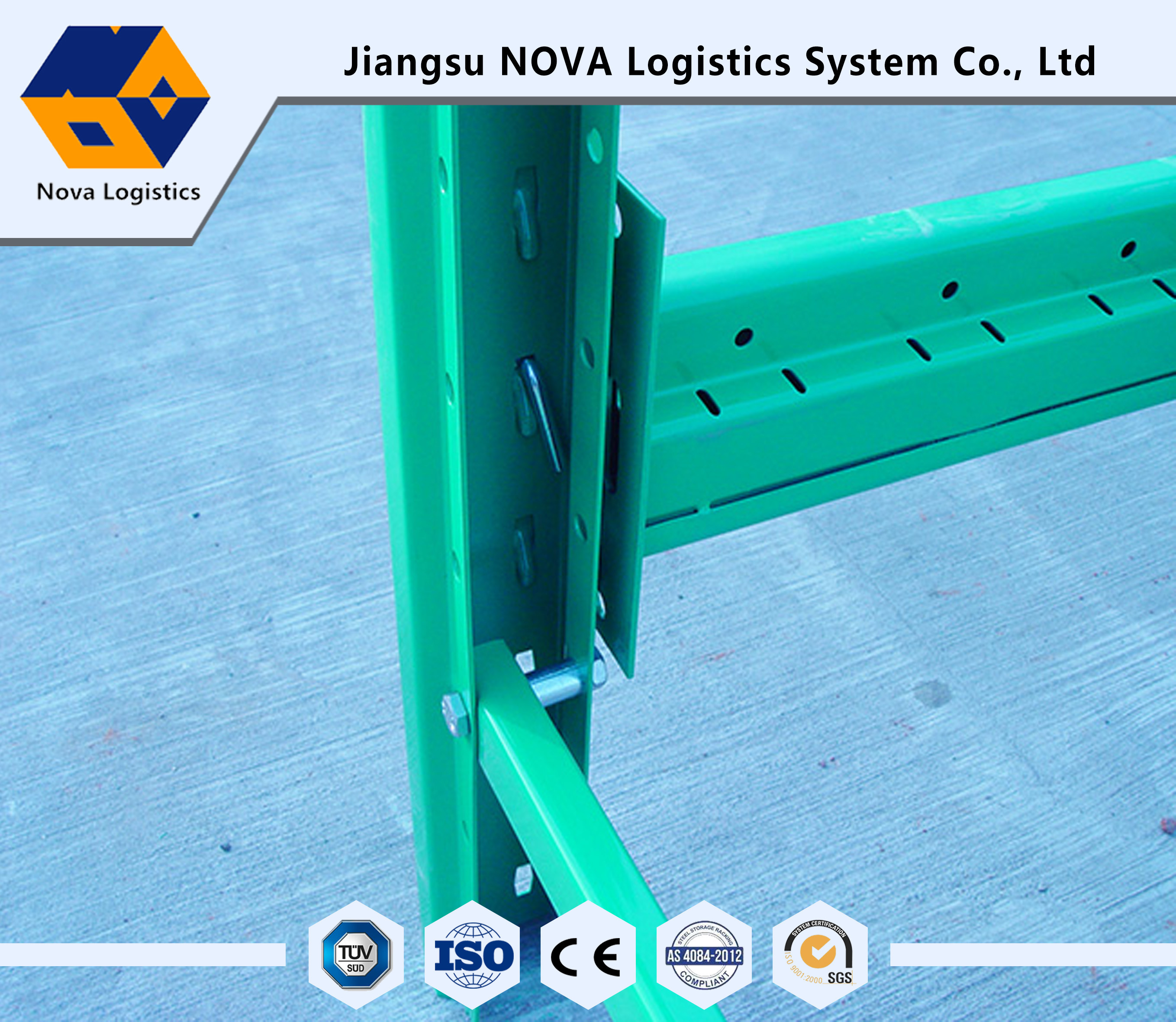 Teardrop 5 Levels 3t Load Heavy Duty Pallet Racking
