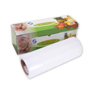 China Antibacterial Manual PE Cling Food Plastic Wrap Roll Food Package wholesale