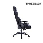 Leather Executive Racing Office Chair , Black Racing Style Office Chair