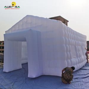 China Custom Logo Backyard Inflatable Club Tent , Commercial Inflatable Air Cube Tent wholesale