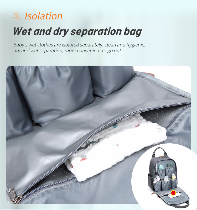 Luxury Mommy Travel Waterproof Baby Diaper Backpack Multifunctional Laptop Bag for Mom&Dad Diaper Bag