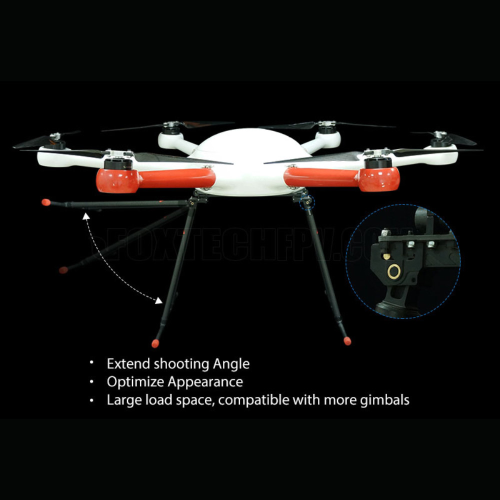 Foldable Rotary Wing Drones For Industrial Use 30KG 6 Rotor Camera Inspection HX160MP