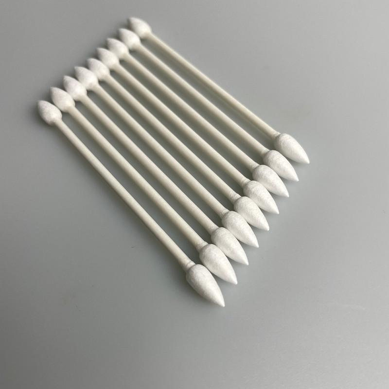 Double Pointy Tight Head Industrial Cotton Buds 25 PCS 3 Inch Biodegradable