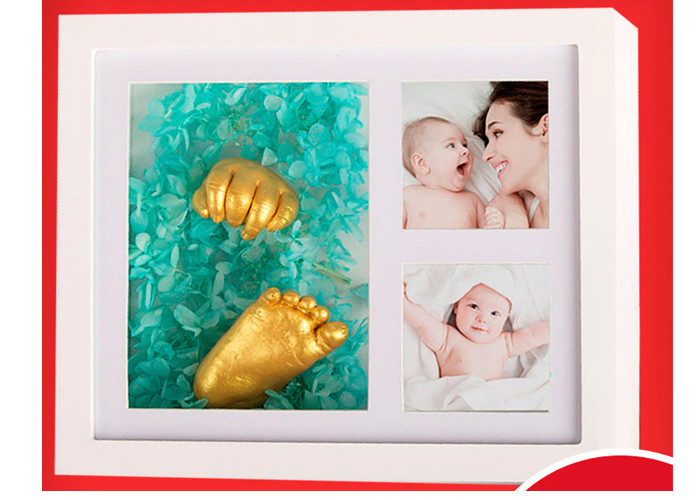Newborn Baby Handkerchief Clone Powder Baby Hand And Foot Ink 3D Souvenir Gift