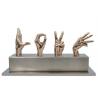 Modern Casting Bronze Actions Sculpture For Outdoor And Indoor Decoration for sale