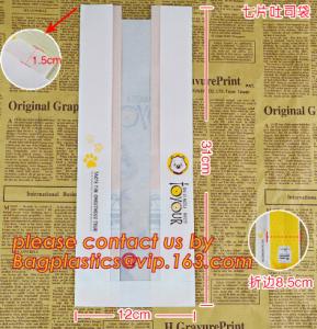China Professional Food Safe Opp Clear Window Paper Bags Offset Printing, OEM Block Bottom Bags Tin Tie White Paper bags with wholesale