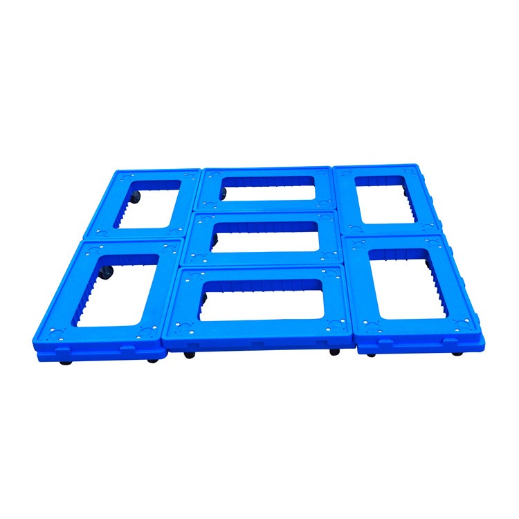 New designed cheap plastic warehouse boxes moving trolley for sale