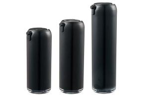 China OEM 50ml Black Acrylic Cosmetic Bottles hot stamping wholesale