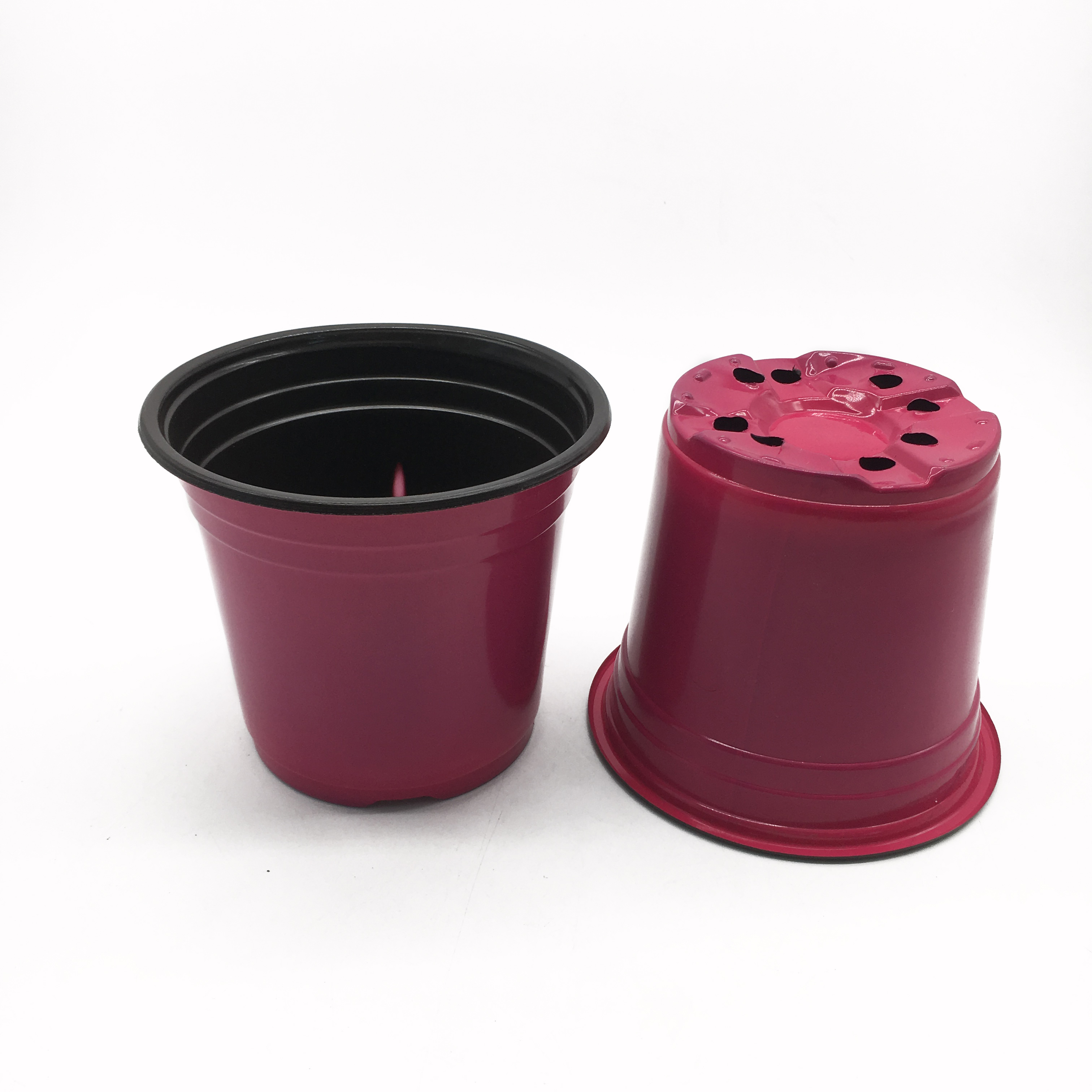 blue color nursery pot plastic flower pot