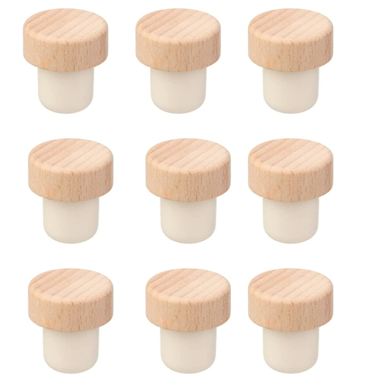 Healthy Lead-free Glass T-shaped Corks for Wine Bottle Reusable and Eco-friendly