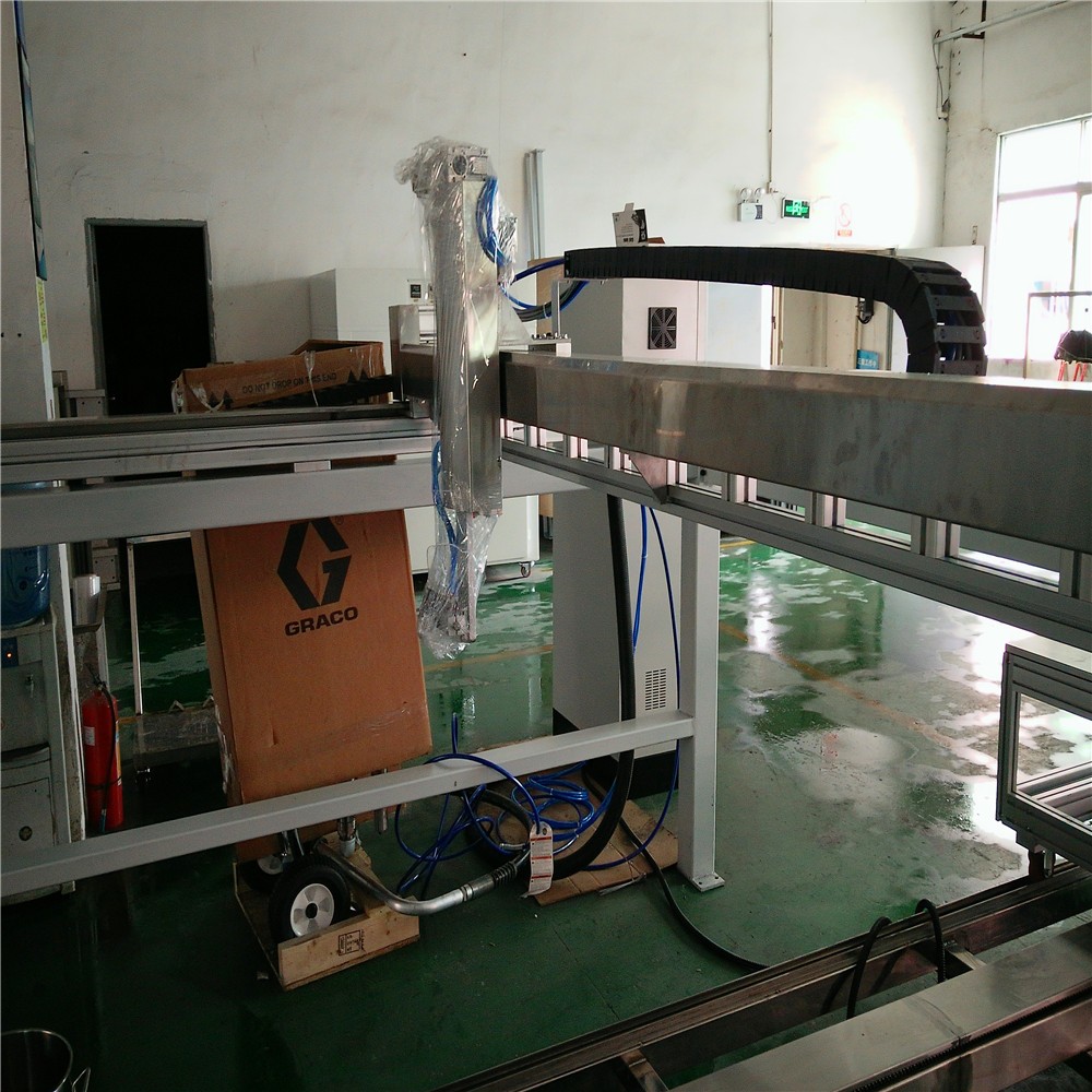 PLC Control Automatic Powder Coating Machine Four Axis 4KW Fast Peed