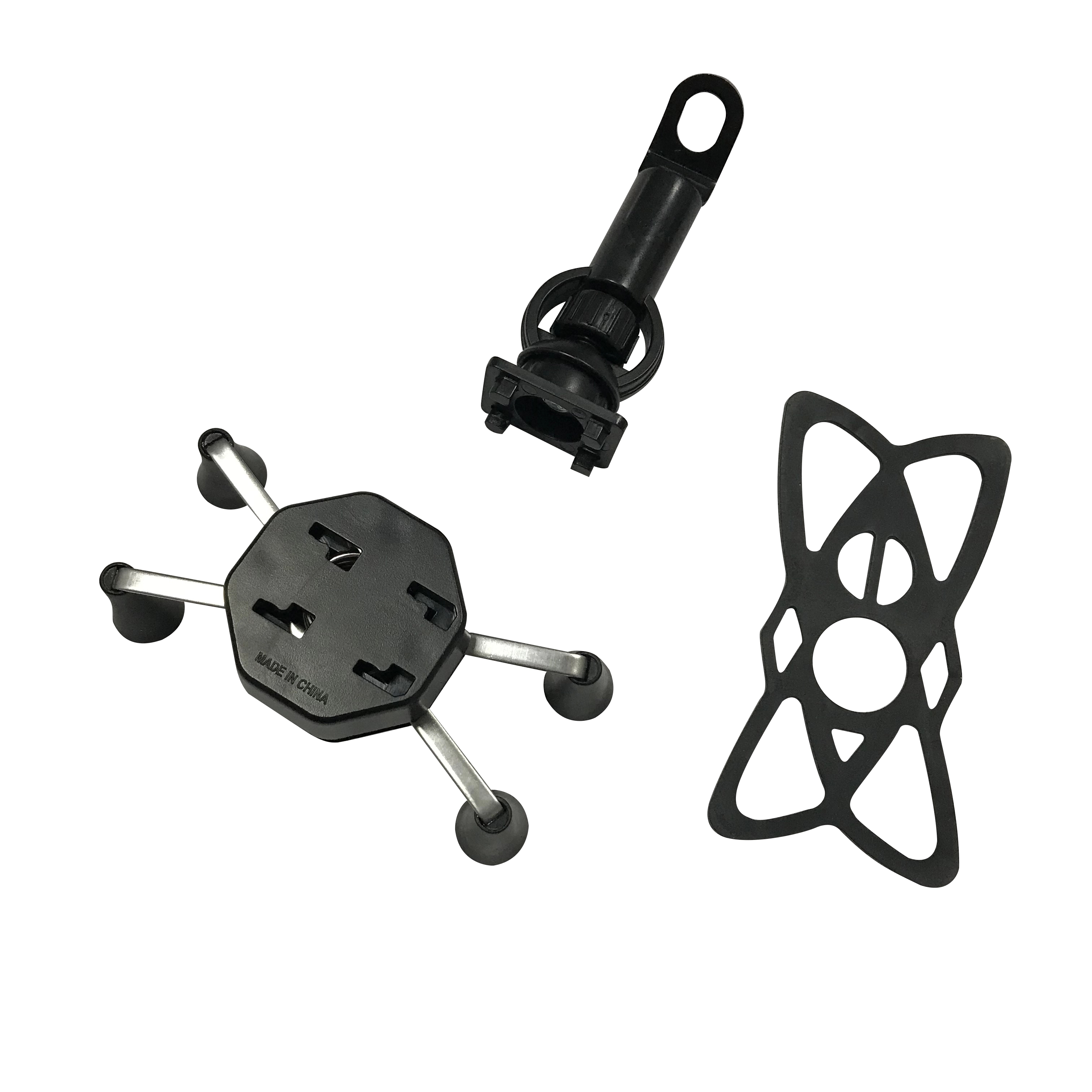 Anti Oxidative PVC X Claw Motorcycle Phone Mount 360D Rotatable