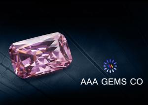 China Jewelry / Necklace Radiant Cut Moissanite Pink High Hardness wholesale