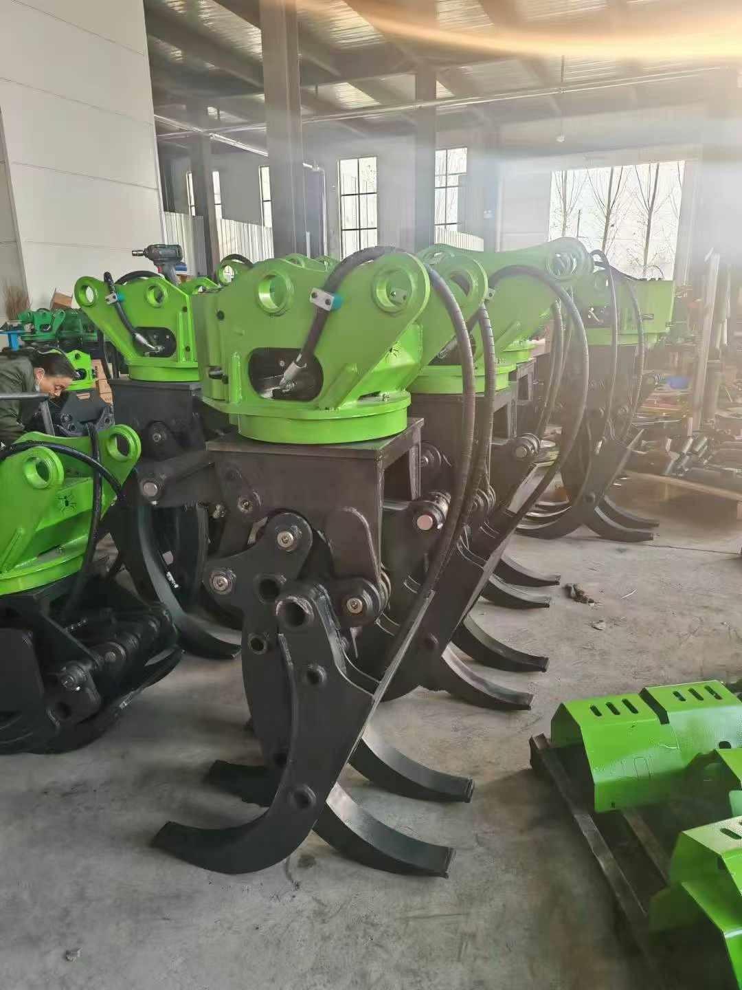 Wood Gripper For 30-35 Ton Excavator Log Grapple CE Certificate Forestry Machine Hydraulic Log Timber Wood Grapple With Rotor Excavator Rotary Grapple