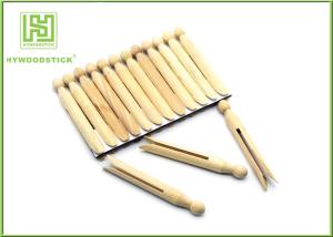 China House Decorative Notched Craft Sticks , 110mm Wooden Fan Sticks Taste - Free wholesale