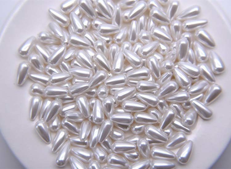 High Quality DIY Handmade ABS Plastic Drop White Imitation Pearl Beads