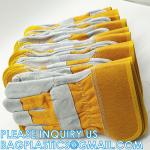 Heavy Duty Leather Welding Working Gloves, Palm safety Gloves, suede finish,