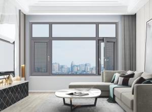China Custom Aluminum Casement Windows Soundproof Powder Spraying / Fluorocarbon Spray wholesale