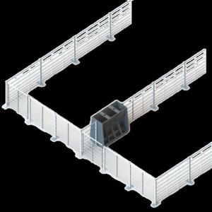 China Hygienic Livestock Farm Equipment Galvanized Steel Fattening Pigs Cage wholesale