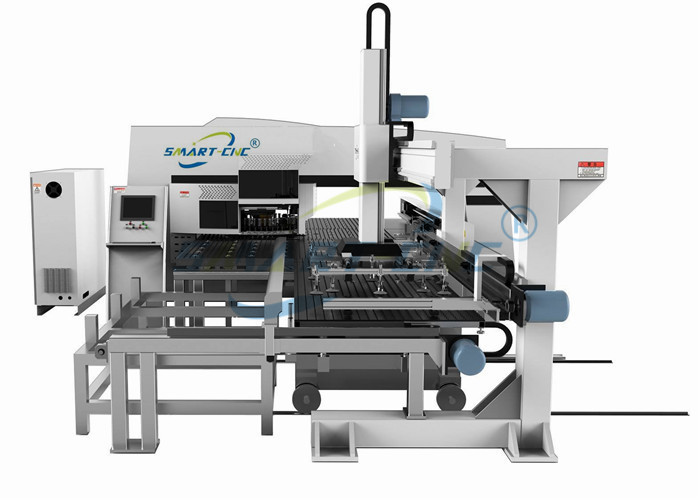 Steel Structure CNC Plate Punching Machine Closed O Type High Stability
