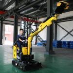Agricultural Digging Trenches 1000kg Lithium Battery Mini Excavator Electric