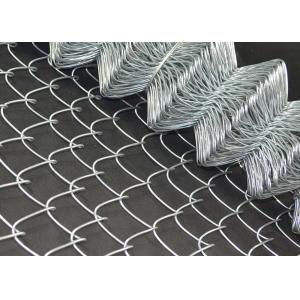 ISO9001 Diamond Chain Link Security Fence 40x40mm 50x50mm Highly Durable