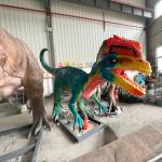 Gaint Lifelike Animatronic Dilophosaurus Dinosaur Model For Jurassic Park